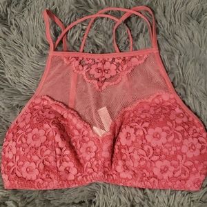 Small Xhilaration high neck pink bralette